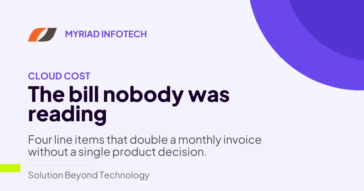 Cloud cost teardown: the bill nobody was reading